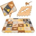Puzzle piankowe mata kojec dla dzieci 36 elementów dinozaury 143cm x 143cm x1cm