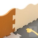 Puzzle piankowe mata kojec dla dzieci 36 elementów dinozaury 143cm x 143cm x1cm