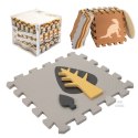 Puzzle piankowe mata kojec dla dzieci 36 elementów dinozaury 143cm x 143cm x1cm