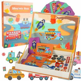 Układanka puzzle magnetyczne środki transportu