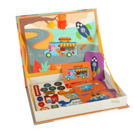 Układanka puzzle magnetyczne środki transportu