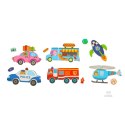Układanka puzzle magnetyczne środki transportu