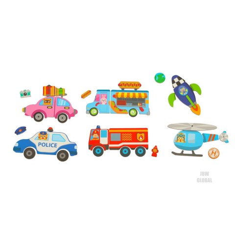 Układanka puzzle magnetyczne środki transportu Układanka puzzle magnetyczne środki transportu