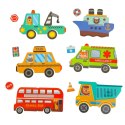 Układanka puzzle magnetyczne środki transportu