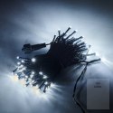 Lampki LED łańcuch świetlny 10m 100LED zimny biały 8 trybów świecenia