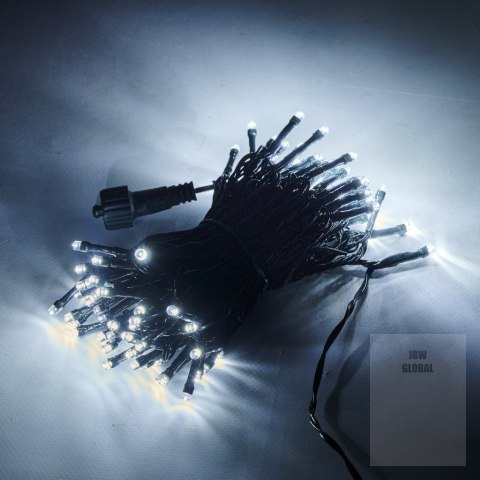 Lampki LED łańcuch świetlny 10m 100LED zimny biały 8 trybów świecenia Lampki LED łańcuch świetlny 10m 100LED zimny biały 8 trybów świecenia