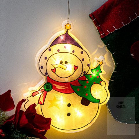 Lampki LED wisząca ozdoba dekoracja świąteczna bałwan Lampki LED wisząca ozdoba dekoracja świąteczna bałwan