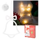Lampki LED wisząca ozdoba dekoracja świąteczna dzwoneczek 10 LED