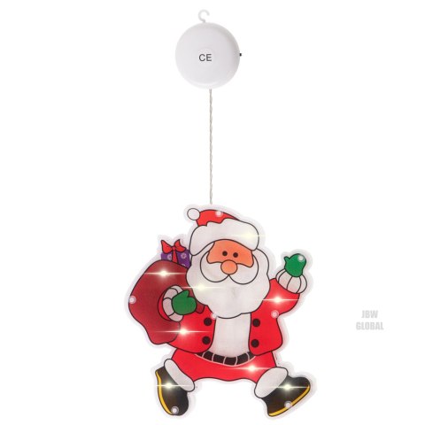 Lampki LED wisząca ozdoba dekoracja świąteczna mikołaj z prezentami Lampki LED wisząca ozdoba dekoracja świąteczna mikołaj z prezentami