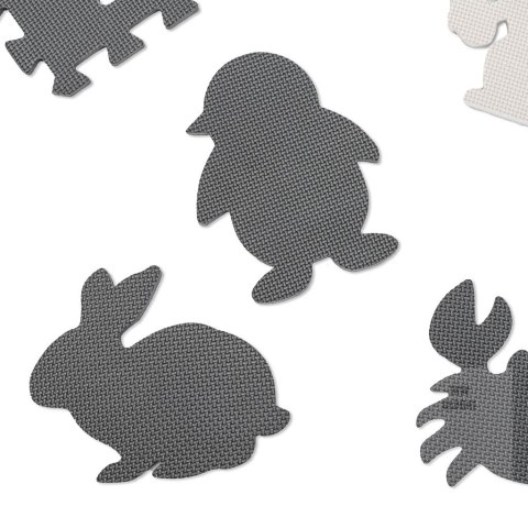 Puzzle piankowe mata dla dzieci 9 elementów czarny-ecru 85cm x 85cm x 1cm Puzzle piankowe mata dla dzieci 9 elementów czarny-ecru 85cm x 85cm x 1cm