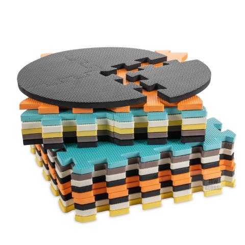 Puzzle piankowe mata kojec dla dzieci 25 elementów kolorowe zwierzątka 114cm x 114cm x 1cm Puzzle piankowe mata kojec dla dzieci 25 elementów kolorowe zwierzątka 114cm x 114cm x 1cm