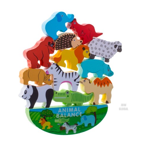 Układanka gra balansujące zwierzątka safari Układanka gra balansujące zwierzątka safari